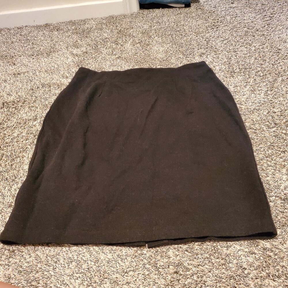 Eileen Fisher Black Mini Skirt